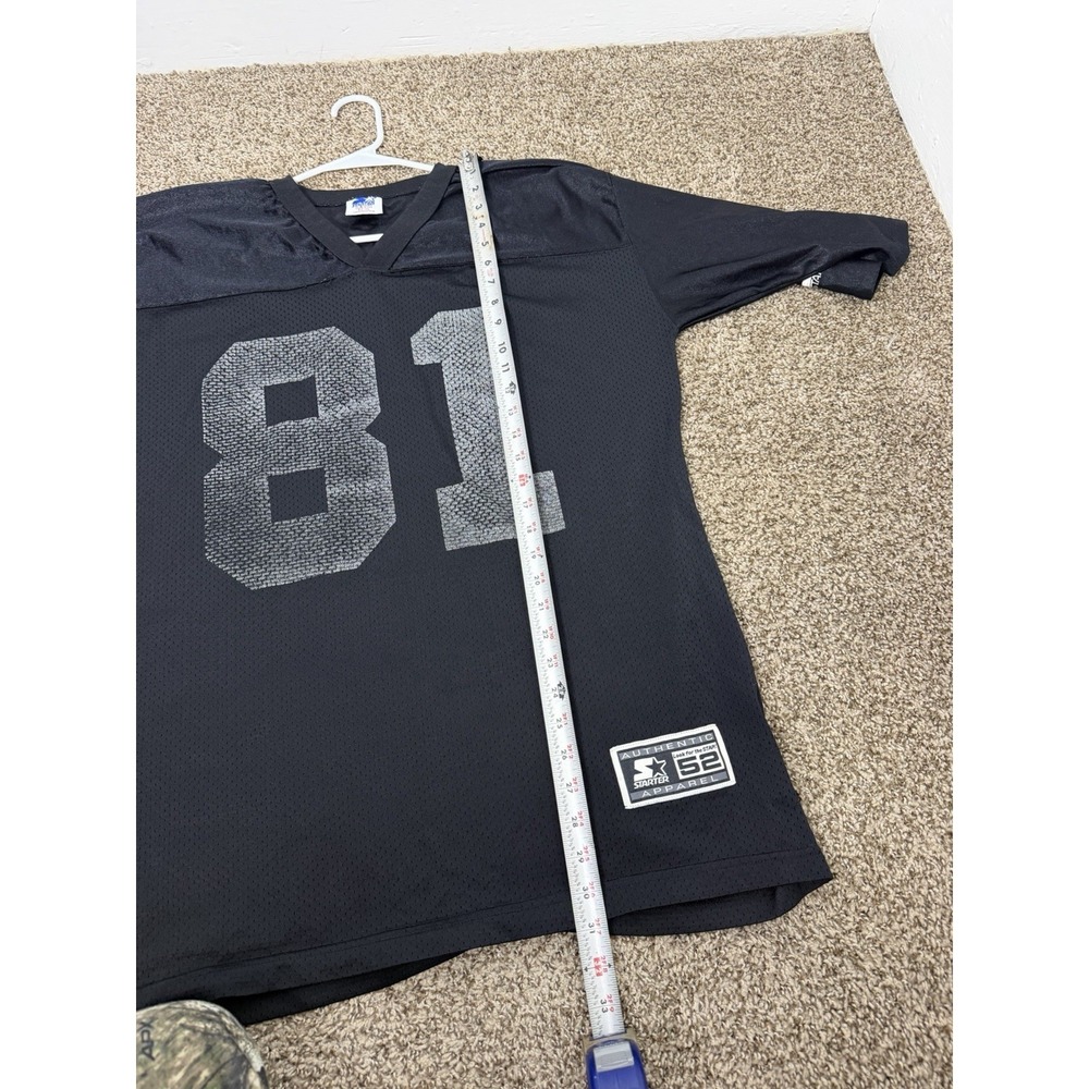 Vintage 90s Oakland Raiders Tim Brown Black Silver Football Jersey Mens 52 XL - Picture 9 of 9